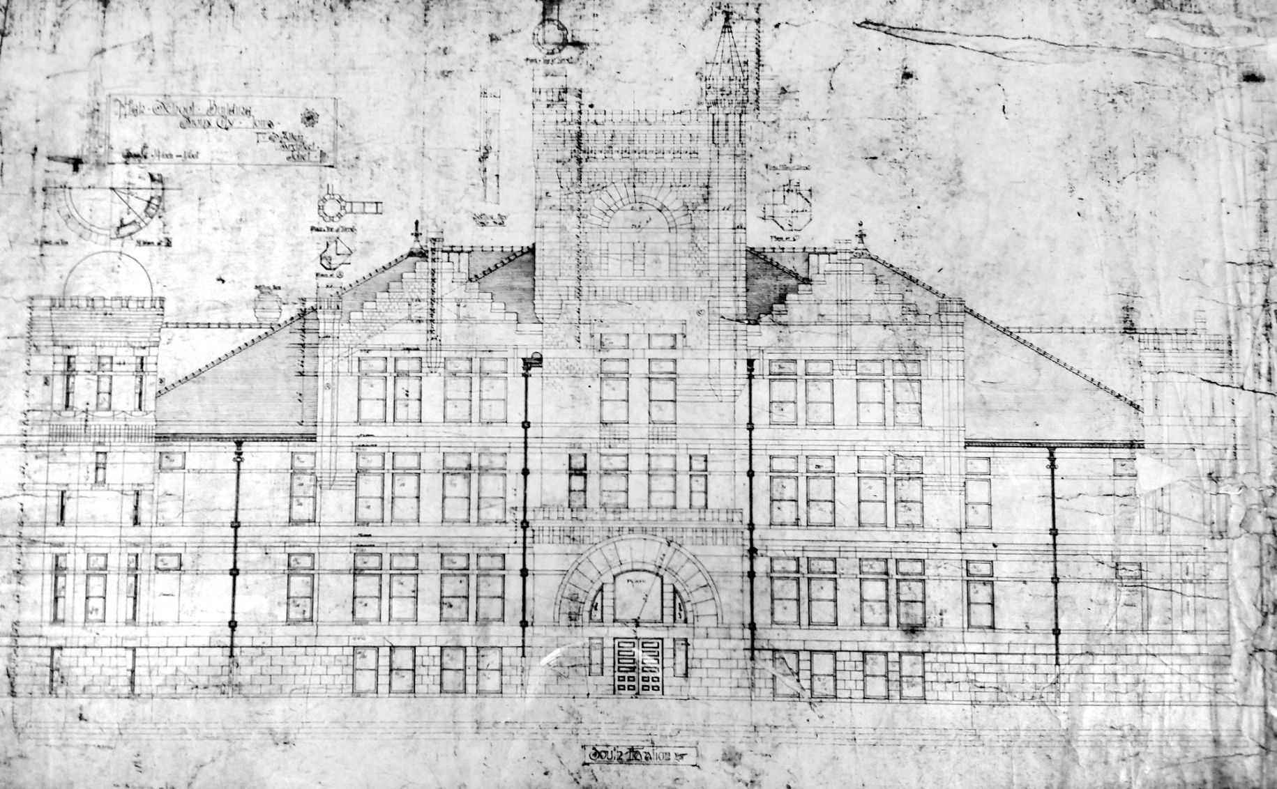 Sioux City High School drawing